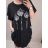 Šaty krátký rukáv dámská nadrozměr (3XL/4XL/5XL ONE SIZE) ITALSKá MóDA IM422502LH