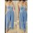 Overal elegantní dlouhý dámský (S/M ONE SIZE) ITALSKÁ MÓDA IMM2255978/DR S/M Černá