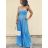 Overal elegantní dlouhý dámský (S/M ONE SIZE) ITALSKÁ MÓDA IMM2255978/DR S/M Černá