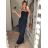 Overal elegantní dlouhý dámský (S/M ONE SIZE) ITALSKÁ MÓDA IMM2255978/DR S/M Černá