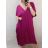 Šaty dlhé maxi oversize krátky rukáv dámske viskoza nadrozmer (3XL/4XL/5XL ONE SIZE) TALIANSKA MÓDA IMC22380/DR