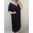 Šaty dlhé maxi oversize krátky rukáv dámske viskoza nadrozmer (3XL/4XL/5XL ONE SIZE) TALIANSKA MÓDA IMC22380/DR