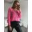 Svetr pletený tenký dlouhý rukáv dámský neon (S/M ONE SIZE) ITALSKá MóDA IM4211876