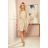 287-10 SOFIA Butterfly dress - pattern - beige linen