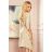 287-10 SOFIA Butterfly dress - pattern - beige linen