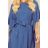 287-9 SOFIA Butterfly dress - pattern - blue linen