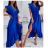 Šaty elegantní  letní bez rukávu dámské (S/M ONE SIZE) ITALSKÁ MÓDA IMD22323/DR