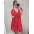 Šaty elegantný krátky rukáv dámske nadrozmer (XL/2XL ONE SIZE) TALIANSKA MÓDA IM422CLARIS/DR XL/2XL čierna