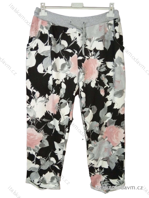Tepláky dámske nadrozmerné (uni xl / 2XL) TALIANSKÁ MÓDA IMB22070/D