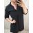 Tunika košilová s páskem dlouhý rukáv dámská nadrozměr (2XL/3XL ONE SIZE) ITALSKá MóDA IM422083/DRhořčice