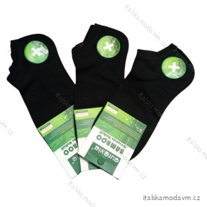 Ponožky členkové dámske bambusové (čierna / 35-41) AURA.VIA NND835