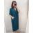 Šaty oversize krátky rukáv dámske nadrozmer (4XL/5XL ONE SIZE) TALIANSKA MÓDA IMD22139/DR 4XL / 5XL <p>khaki</p>