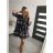 Šaty s krátkym rukávom dámske (S/M/L/XL ONE SIZE) TALIANSKA MÓDA IMF22DRESS