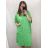 Šaty košeľové maxi dlhé letné krátky rukáv dámske oversize (2XL/4XL ONE SIZE) TALIANSKÁ MÓDA IMM2253076/DR