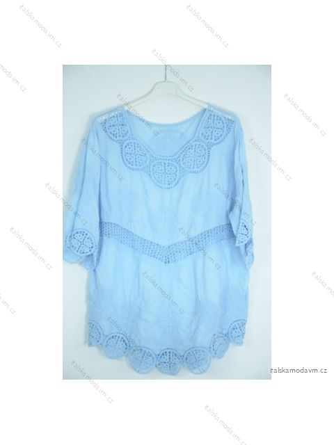 Tunika čipková krátky rukáv dámske (S/M ONE SIZE) TALIANSKA MÓDA IMPSH22903