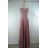 Šaty dlouhé společenské elegantní letní bez rukávu dámské (S/M ONE SIZE) ITALSKÁ MÓDA IMPSH2260011