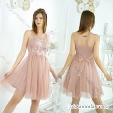 Šaty spoločenské elegantné letné bez rukávov dámske (S/M ONE SIZE) TALIANSKA MÓDA IMPSH228543