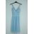 Šaty spoločenské elegantné letné na ramienka dámske (S/M ONE SIZE) TALIANSKA MÓDA IMPSH224568