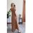Šaty dlhé letné krátky rukáv dámske (S/M ONE SIZE) TALIANSKA MÓDA IMPBB2224229k
