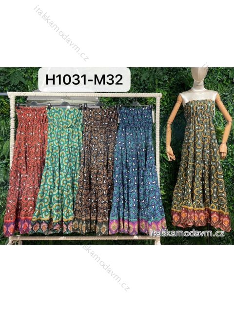 Šaty letné carmen dámske (S/M ONE SIZE) TALIANSKA MÓDA IMPBR22H1031-M32