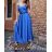 Šaty dlhé letné elegantné na ramienka dámske (S/M ONE SIZE) TALIANSKA MÓDA IMPBB22S3208