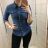 Košeľa riflová dámska (xs-2xl) Gourde MA119RE-5199/DR modrá S