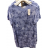 Šaty dlouhé maxi letní krátký rukáv dámská nadrozměr (XL/2XL/3XL ONE SIZE) ITALSKÁ MÓDA IM422766