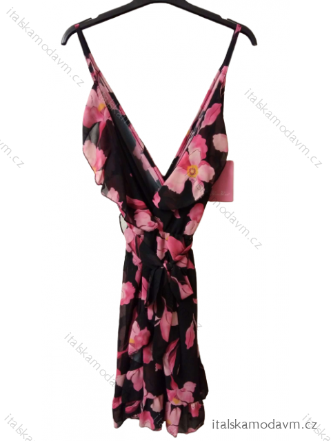 Šaty letní na ramínka dámské (S/M ONE SIZE) ITALSKÁ MÓDA IMPBB22P57401/DR