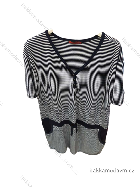 Šaty letné dámske (2XL/3XL) EXCZOTIC turecká moda TM822ZOTIC/DR 2XL/3XL bielo-modrá