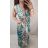 Šaty dlhé bez rukávu dámske (S/M ONE SIZE) FRANCÚZSKA MÓDA FMB210081 modrá S/M