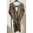 Šaty motýlkové icecool krátký rukáv dámské (S/M ONE SIZE) ITALSKÁ MÓDA IMM22233 zelená S/M