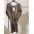 Šaty motýlkové icecool krátký rukáv dámské (S/M ONE SIZE) ITALSKÁ MÓDA IMM22233 zelená S/M