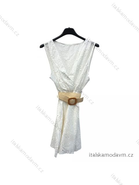 Šaty letné krajkové na ramienka dámske (S/M ONE SIZE) TALIANSKA MÓDA IMPLM221894