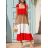 Šaty dlhé na ramienka dámske pruhy (S/M/L/XL ONE SIZE) TALIANSKA MÓDA IMD22529 ružová S/L