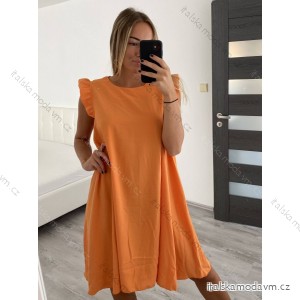 Šaty krátké letní bez rukávů dámské (M/L ONE SIZE) ITALSKÁ MÓDA IMM22215