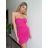 Šaty letné elegantné bez rukávov dámske (S/M ONE SIZE) TALIANSKA MÓDA IMPBB22A37641