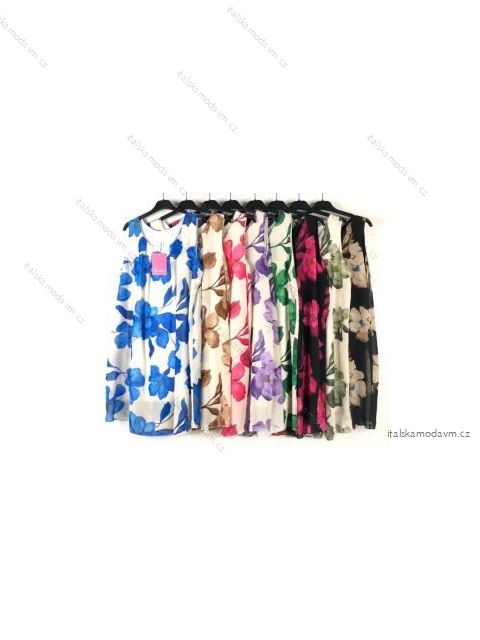 Šaty letné bez rukávu dámske (S/M ONE SIZE) TALIANSKA MÓDA IMPBB22H3332