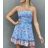 Šaty letné na ramienka dámske (S/M ONE SIZE) TALIANSKA MÓDA IMPBB22B21923