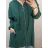 Mikina na zips s kapucňou dámska (2XL/3XL ONE SIZE) TALIANSKA MÓDA IM422452