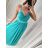 Šaty dlouhé letní bez rukávu dámské (S/M ONE SIZE) ITALSKÁ MÓDA IMPSH223670/DUR béžová S/M