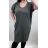 Šaty oversize krátký rukáv dámské nadrozměr (4XL/5XL ONE SIZE) ITALSKÁ MÓDA IM422EDITA