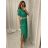 Šaty letní s páskem krátký rukáv dámské (S/M/L ONE SIZE) ITALSKÁ MÓDA IMWA222563/DUR Černá M/L