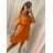 Šaty letné elegantný carmen na ramienka dámske (S/M ONE SIZE) TALIANSKA MÓDA IMD22353