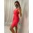 Šaty letní bez rukávu dámské (S/M ONE SIZE) ITALSKÁ MÓDA IMWG222502sv. modrá