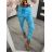 Kalhoty strečové dlouhé dámské (M/L ONE SIZE) ITALSKá MODA IM422202