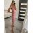 Šaty elegantní společenské dlouhé na ramínka dámské (XS/S/M/L ONE SIZE) ITALSKÁ MÓDA IM322130/DR S/M Červené