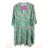 Šaty letné 3/4 rukáv dámske (S/M ONE SIZE) TALIANSKA MÓDA IMPBB22F10299F