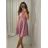 Šaty elegantní společenské třpytivé na ramínka carmen dámské (S/M ONE SIZE) ITALSKÁ MÓDA IMM22ELEN/DR2 tmavě šedá