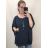 Tunika krátky rukáv s príveskom dámska nadrozmer (3XL/4XL/5XL ONE SIZE) TALIANSKA MÓDA IM422KEY