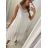 Šaty letné na ramienka s krajkou dámske (S/M ONE SIZE) TALIANSKA MÓDA IMPLI2290752/DR
